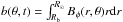 \hbox{$b(\theta,t) = \int_{\RB}^{R_{\odot}}B_{\phi}(r,\theta) r \mathrm{d}r$}