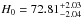 \hbox{$H_0 = 72.81_{-2.04}^{+2.03}$}
