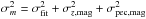 \hbox{$\sigma_m^2 = \sigma_{\rm fit}^2 + \sigma_{z{\rm ,mag}}^2 + \sigma_{\rm pec,mag}^2$}