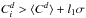 \hbox{$C^d_i> \langle C^d \rangle +l_1 \sigma$}