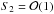 \hbox{$S_2 = {\cal O}(1)$}