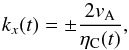 \begin{equation} k_x (t) = \pm \frac{2 v_{\rm A}}{\eta_{\rm C}(t)}, \label{fig:wkb7} \end{equation}