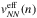 \hbox{$v_{NN}^{\rm eff}(n)$}