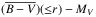 \hbox{$(\overline{B-V})({\leq}r)-M_V$}