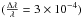 \hbox{$(\frac{\Delta \lambda}{\lambda}=3\times 10^{-4})$}