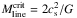 \hbox{$M_{\rm line}^{\rm crit}=2c_{\rm s}^2/G$}