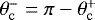 $\theta_{\mathrm{c}}^-=\pi-\theta_{\mathrm{c}}^&#x002B;$
