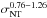 \hbox{$\sigma_{\rm NT}^{0.76-1.26}$}