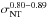 \hbox{$\sigma_{\rm NT}^{0.80-0.89}$}
