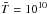 \hbox{$\tilde{T}=10^{10}$}