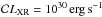 \hbox{${\cal C} L_{\rm XR}=10^{30}\rm\,erg\,s^{-1}$}
