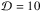 \hbox{$\mathcal{D}=10$}