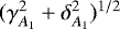 $(\gamma_{A_1}^2 &#x002B; \delta_{A_1}^2)^{1/2}$