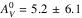 \hbox{$A_V^0=5.2\,\pm\,6.1$}