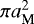 $\pi a_{\textrm{M}}^2$
