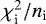 $\chi_{\textrm{i}}^2/n_{\textrm{i}}$