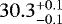 $30.3^{+0.1}_{-0.1}$