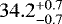 $34.2^{+0.7}_{-0.7}$