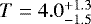 $T = 4.0_{-1.5}^{&#x002B;1.3}$