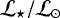 ${\cal L}_{\star} / {\cal L}_{\odot}$