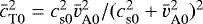 $\bar{c}_{\textrm{T}0}^2=c_{\textrm{s}0}^2\bar{v}_{\textrm{A}0}^2/(c_{\textrm{s}0}^2+\bar{v}_{\textrm{A}0}^2)^2$
