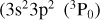 $3\textrm{s}^23\textrm{p}^2~(^{3}\textrm{P}_0)$
