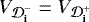 ${{{{V}}_{{\cal D}^-_{\textbf{i}}}}} = {{{{V}}_{{\cal D}^+_{\textbf{i}}}}}$