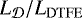 $L_{{\cal D}}/L_{\mathrm{DTFE}}$