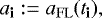 \begin{equation*} {{{a}_{\textbf{i}}}} := a_{\mathrm{FL}}({{{t}_{\textbf{i}}}} ),\end{equation*}