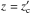 \hbox{$z=z^{\prime}_{\rm c}$}
