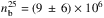 \hbox{$n_{\rm b}^{25} = (9 \,\pm\, 6) \times 10^{6}$}