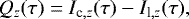 \begin{equation} Q_z(\tau) = I_{{\rm c},z}(\tau) - I_{{\rm l},z}(\tau), \label{eq:5} \end{equation}
