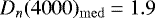 $D_n(4000)_{\mathrm{med}} = 1.9$