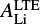 $A_{\textrm{Li}}^{\textrm{LTE}}$