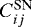$\smash{C_{ij}^{\textrm{SN}}}$