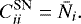 \begin{equation*} C_{ii}^{\textrm{SN}}=\bar{N}_i.\end{equation*}