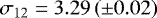 $\sigma_{12}=3.29\left(\pm0.02\right)$