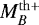 $\smash{M_B^{\mathrm{th}+}}$