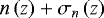 $n\left(z\right)+\sigma_n\left(z\right)$