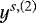 $y^{s,\left(2\right)}$