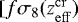 $[f\sigma_8(z^{\mathrm{cr}}_{\mathrm{eff}})$