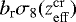 $b_{\textrm{r}}\sigma_8(z^{\mathrm{cr}}_{\mathrm{eff}})$