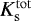 $K_{\mathrm{s}}^{\mathrm{tot}}$