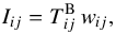 \appendix \setcounter{section}{4} \begin{equation} \label{eq:lte:gen} \Intens{ij} = \Tbrigth{ij} \, \width{ij}, \end{equation}