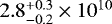 $ 2.8_{-0.2}^{+0.3}\times 10^{10}$