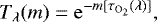 \begin{equation} T_{\lambda}(m)=\mathrm{e}^{-m[\tau_{\textrm{O}_2}(\lambda)]}, \end{equation}