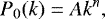 \begin{equation} P_0(k)=Ak^n,\label{eq2} \end{equation}