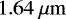 $\rm \, 1.64~\mu m$