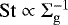 $\mathrm{St}\propto\mathrm{\Sigma}_\mathrm{g}^{-1}$