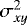 $\sigma^2_{xy}$